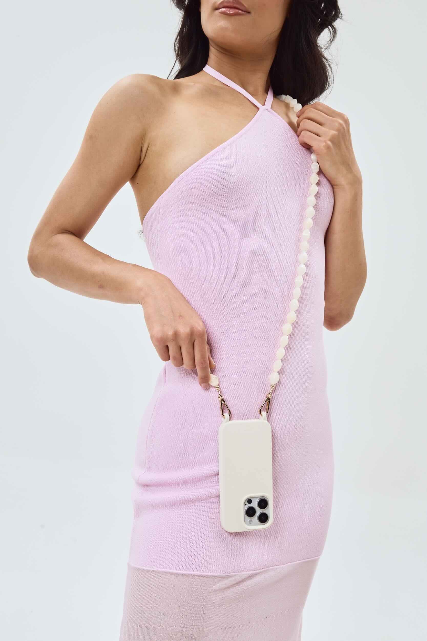 Valerie Phone Chain Ivory