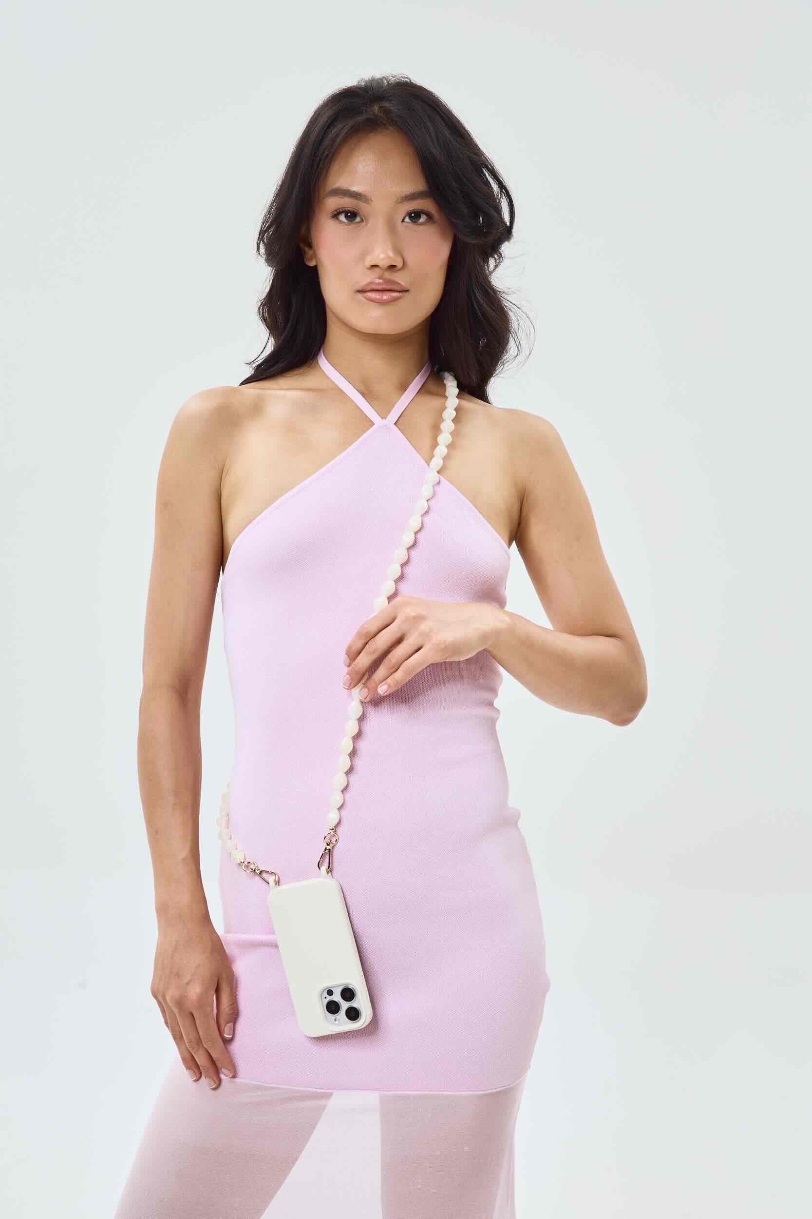 Valerie Phone Chain Ivory
