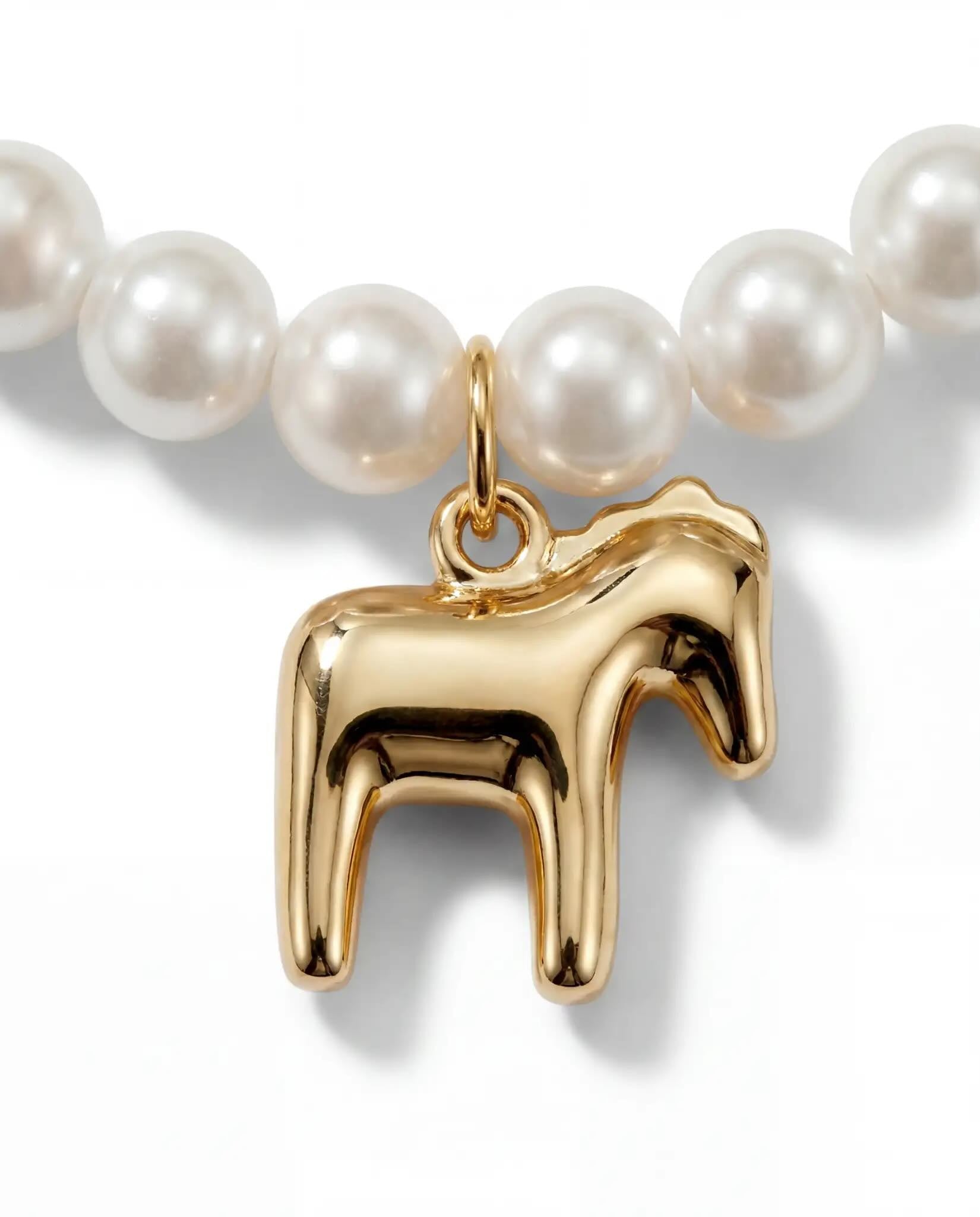 Year of the Horse Pearl Phone Chain