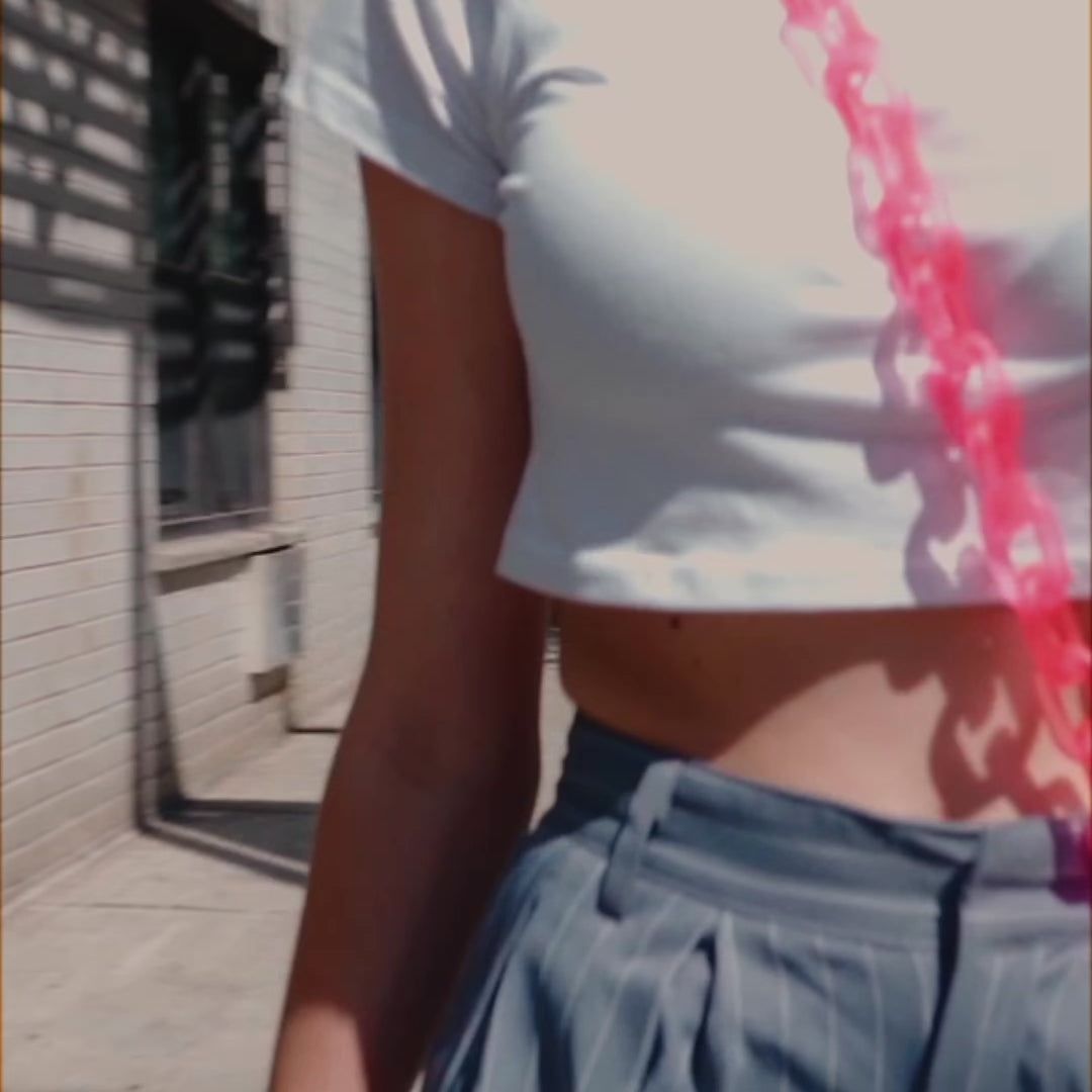 Icy Phone Chain Neon Pink