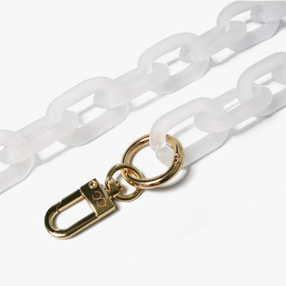 Icy Phone Chain White