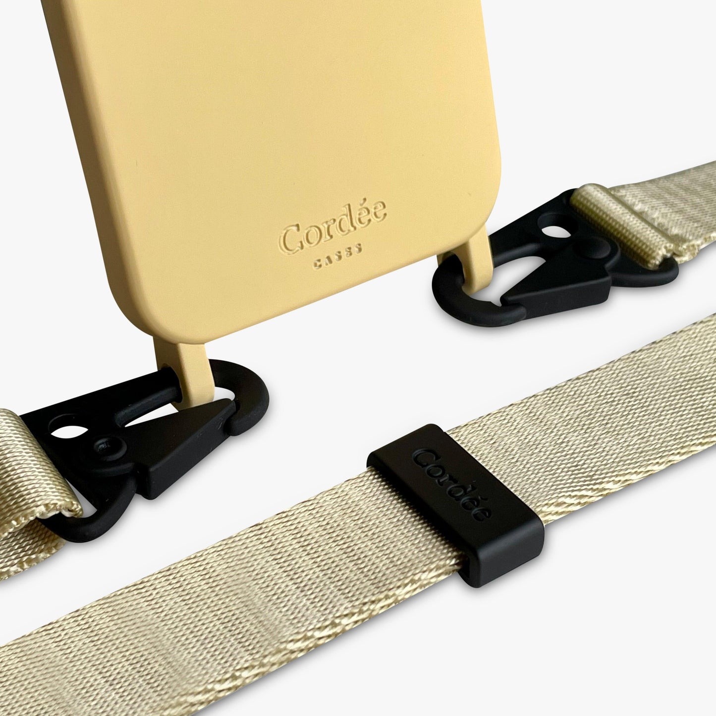 Carabiner Strap + Silicone Case Nude