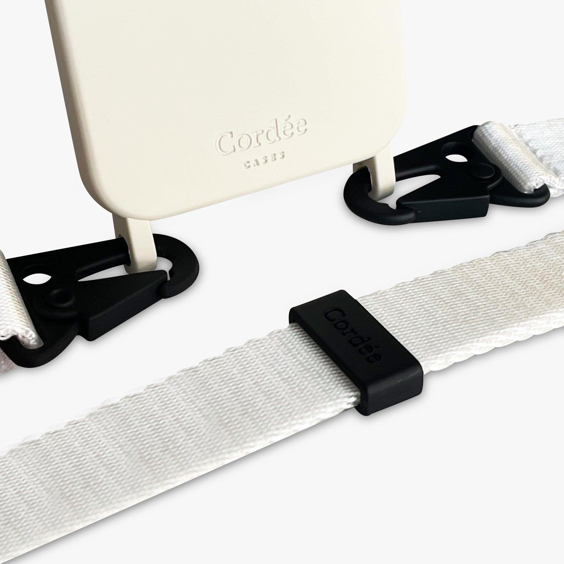 Carabiner Strap + Silicone Case Ivory