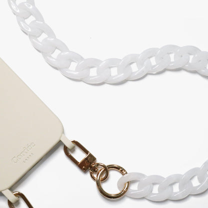 Curby Chain White Marble