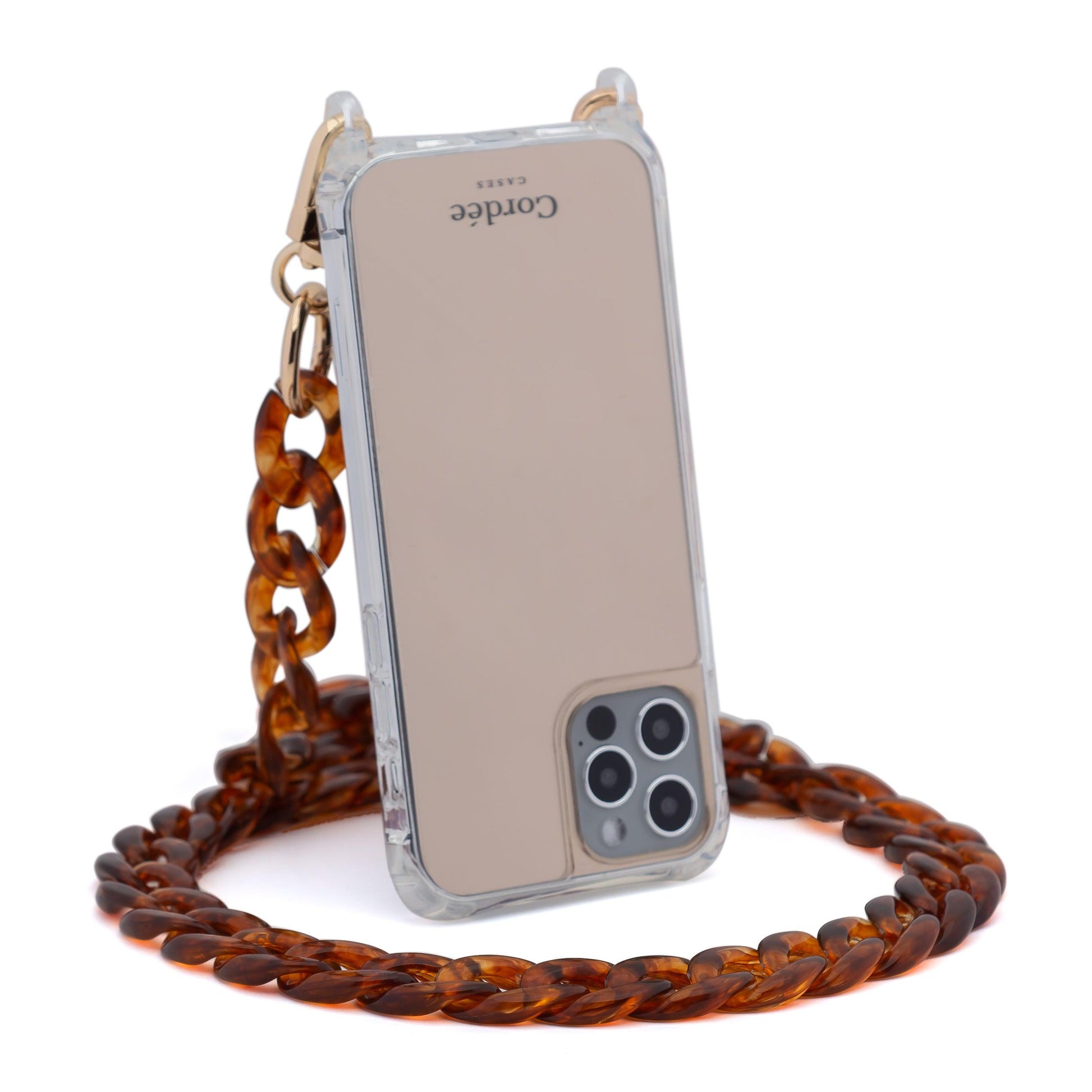 Curby Phone Chain Tortoise - Cordée Cases