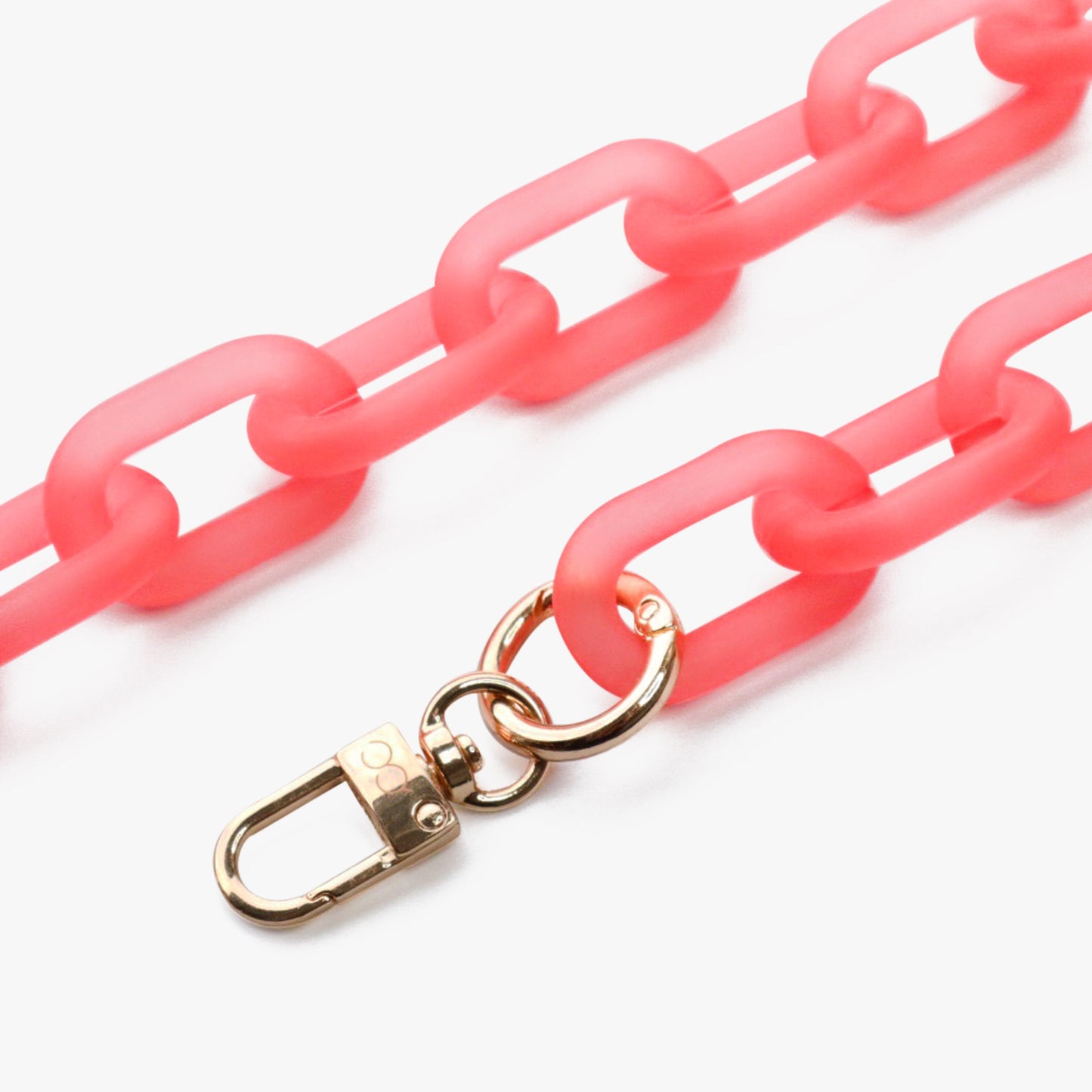 Icy Phone Chain Coral Pink