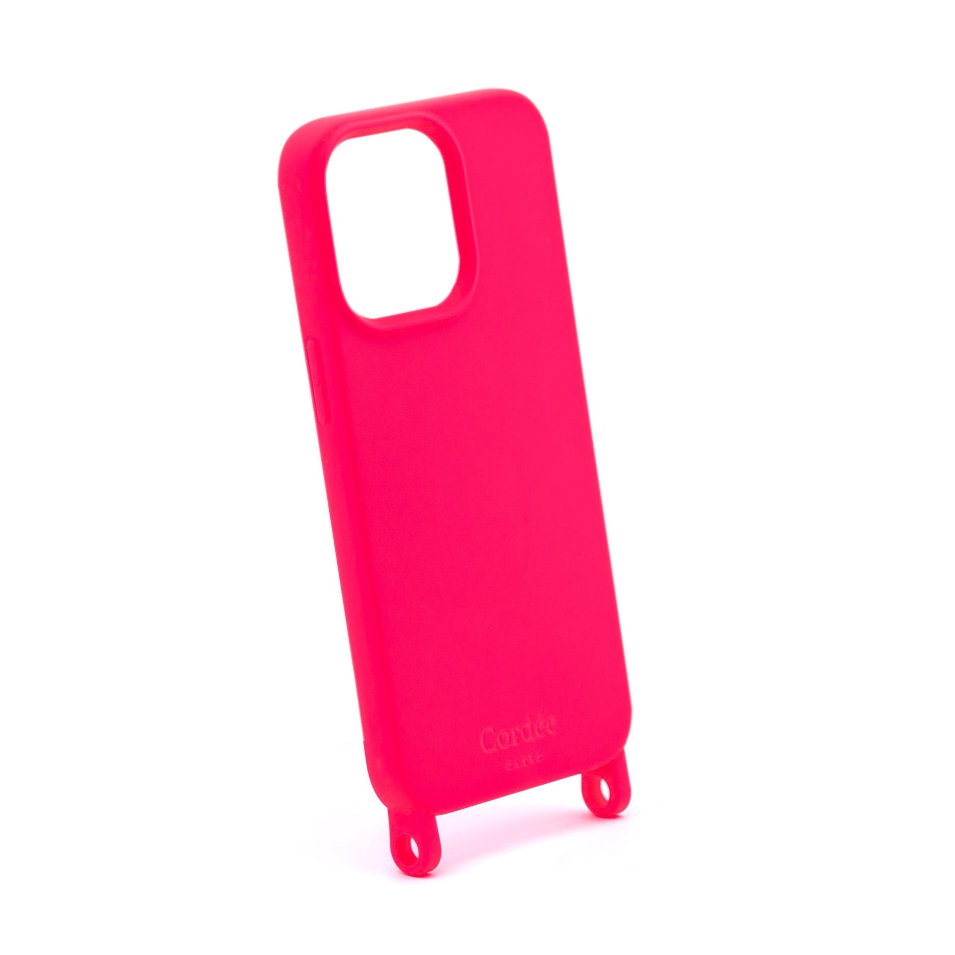 Silicone Phone Case Neon Pink