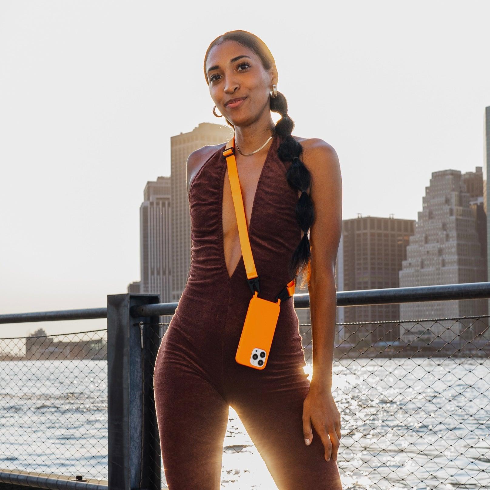 Carabiner Phone Strap Orange - Cordée Cases