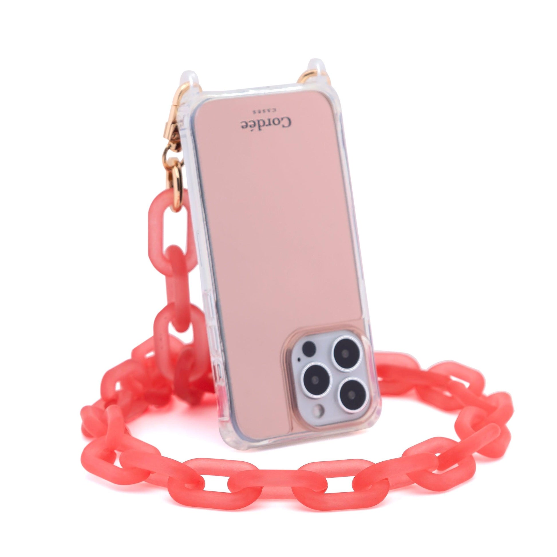 Phone Chain Coral Pink