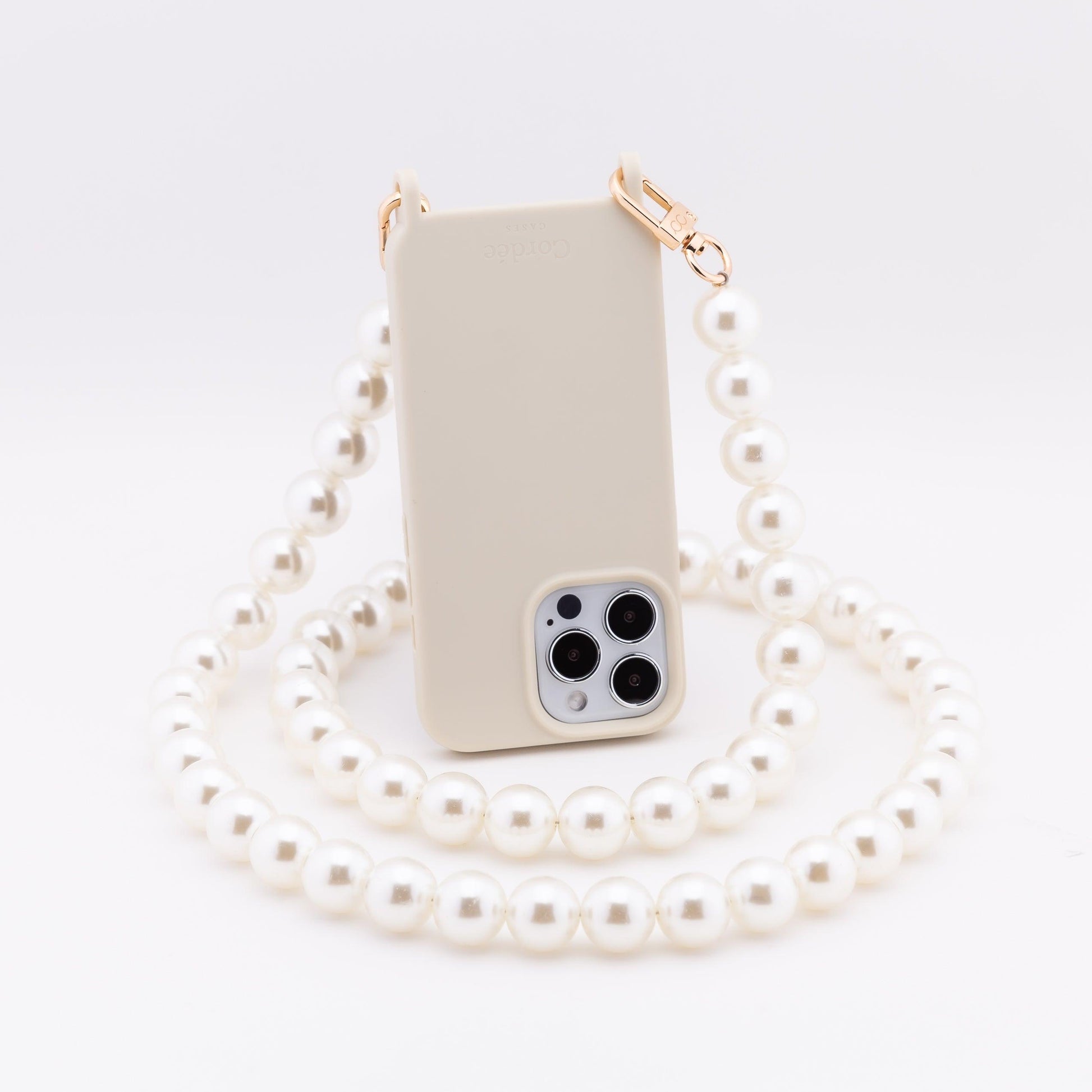 Maxi Pearl Phone Chain Cordée Cases