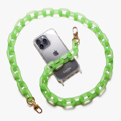 Icy Phone Chain Lime Green